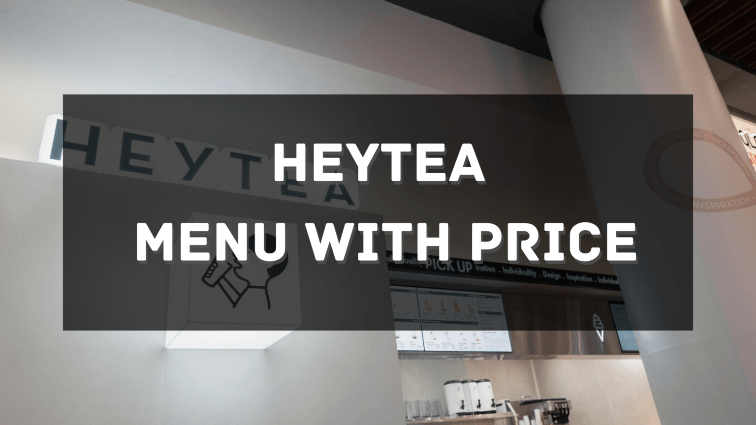 HEYTEA Menu with Price 2025 Singapore [UPDATED]