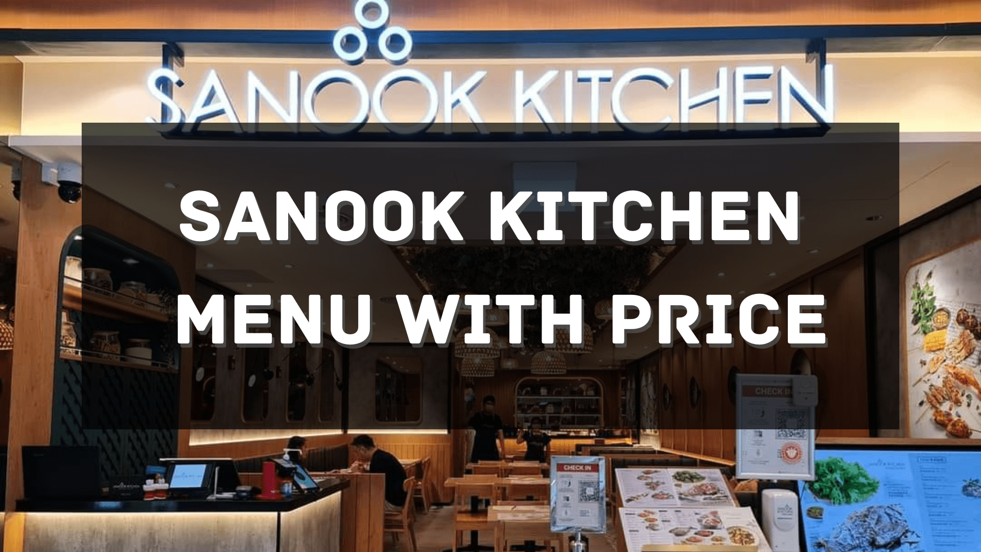 Sanook Kitchen Menu with Price Singapore