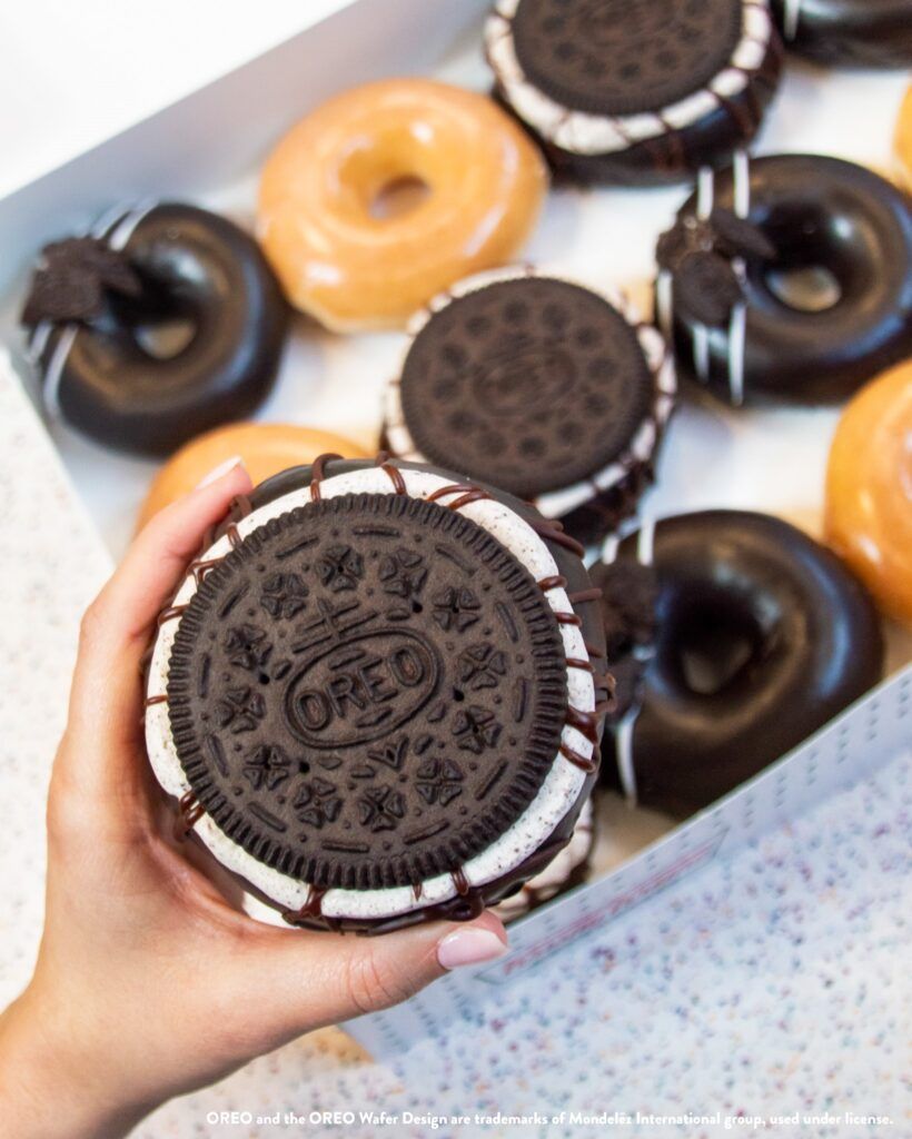 Oreo Cookies and Kreme Krispy Kreme Menu