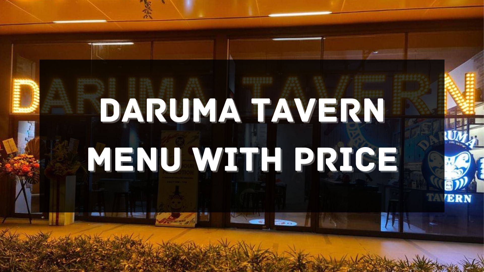 daruma tavern menu with price singapore