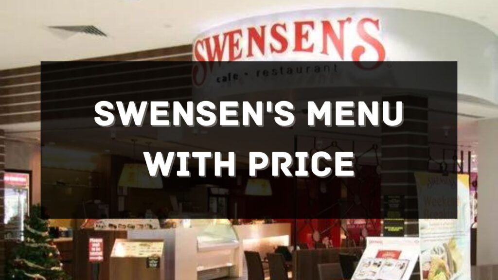 Swensen's Menu with Price 2024 Singapore [UPDATED]