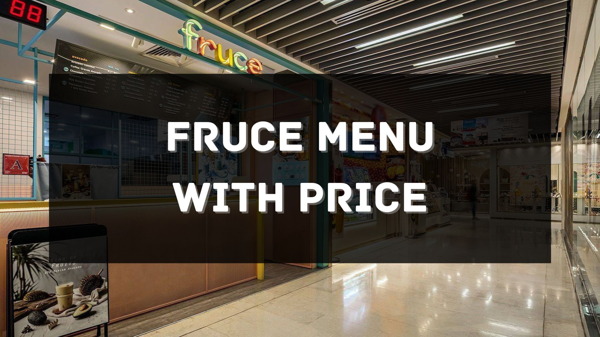 fruce menu with price singapore