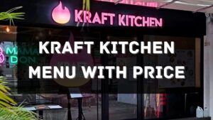 kraft kitchen menu with price singapore