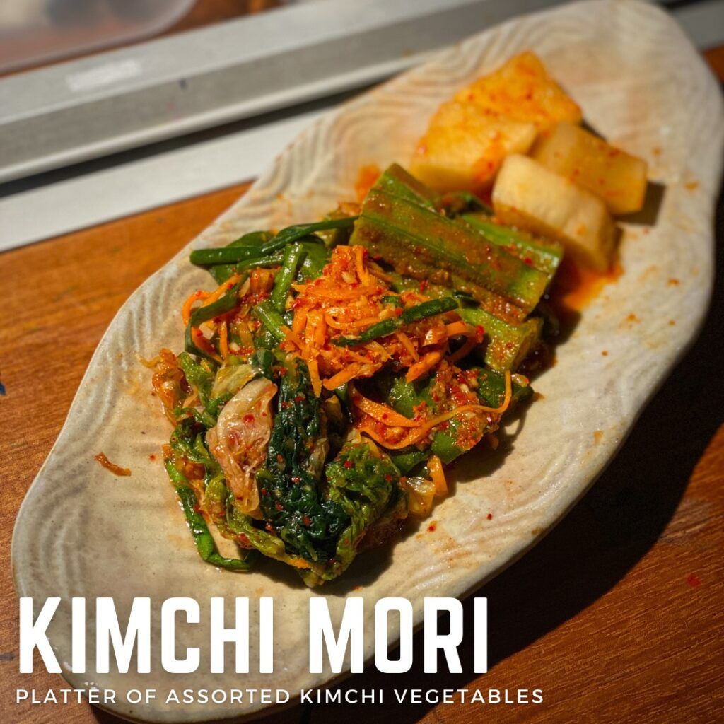 Kimchi Mori platter