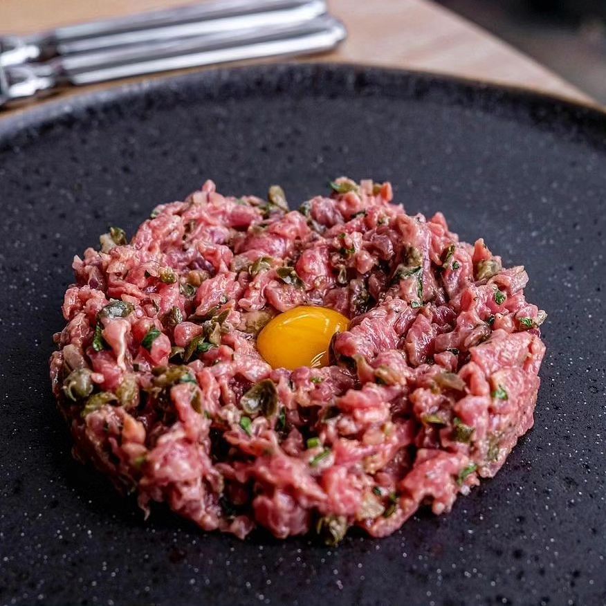 Beef Tartare as starter dish