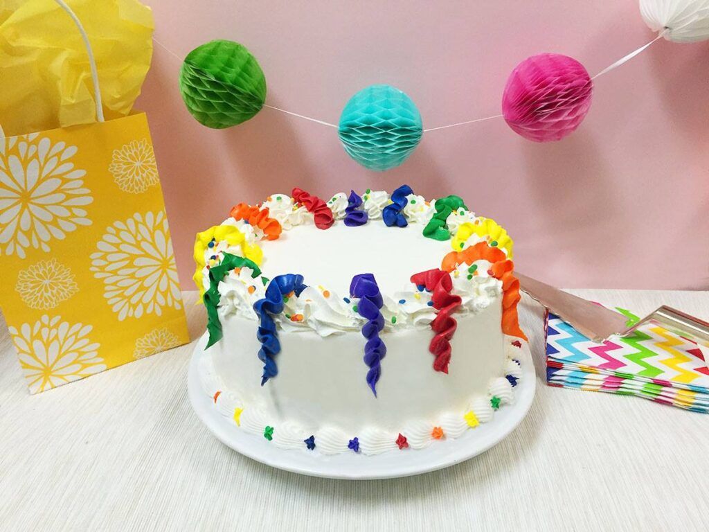 Birthday girl ice cream cake