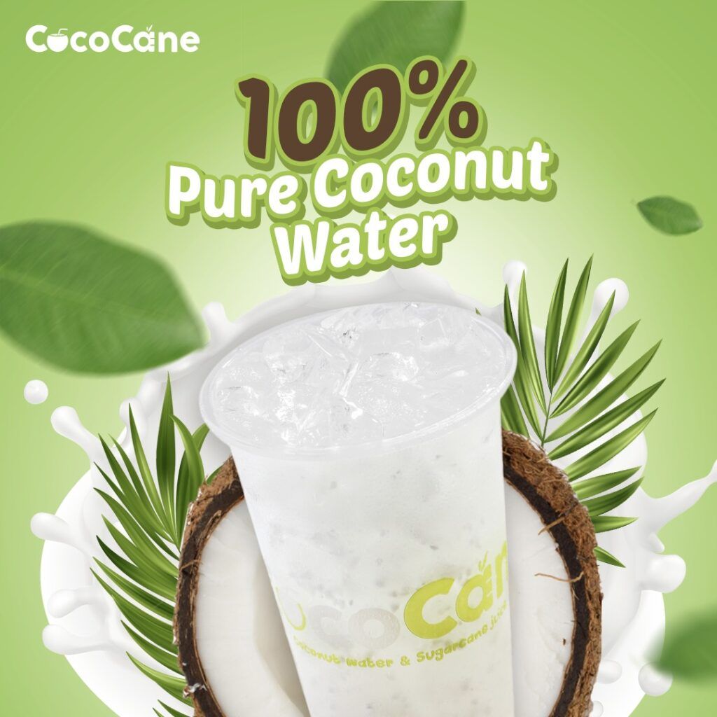 100% pure coconut water