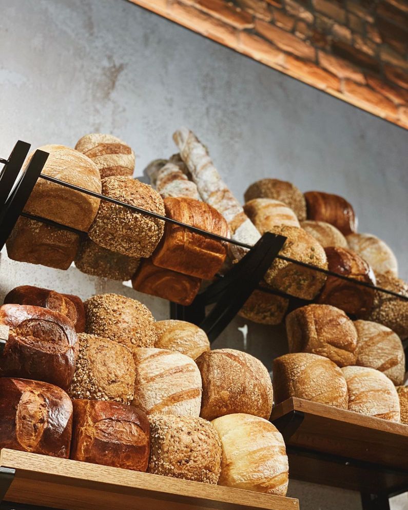 varieties of sourdough breads and pastries