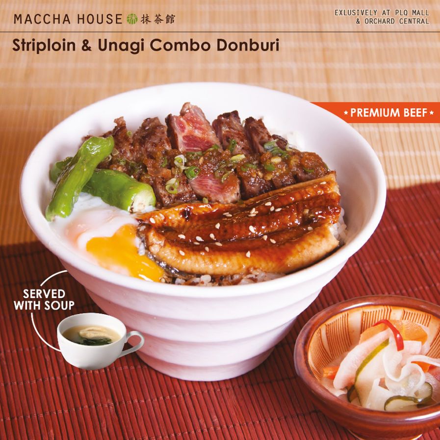 Striploin and Unagi Combo donburi