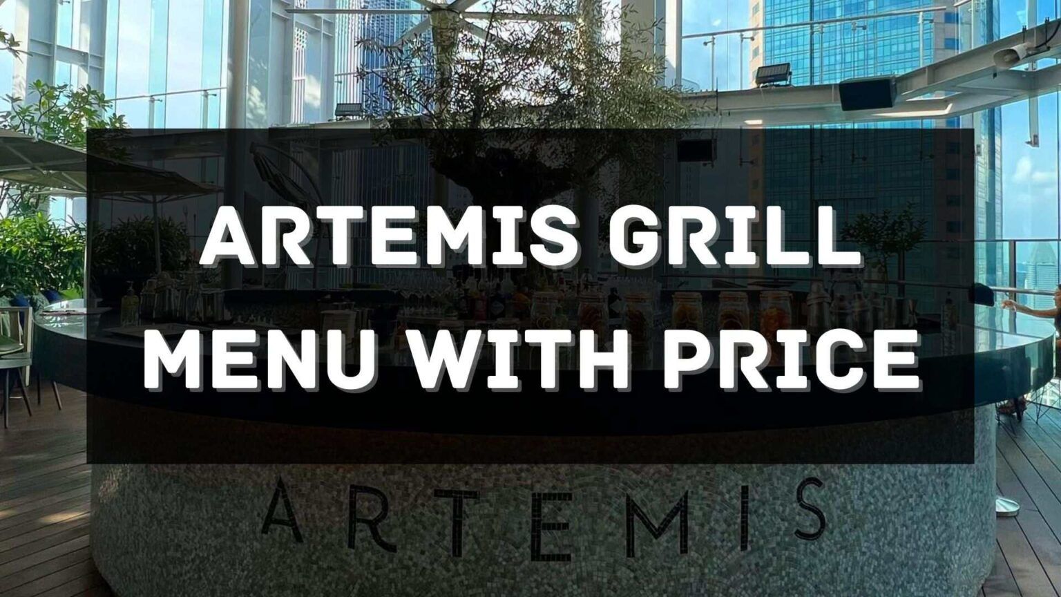 Artemis Grill Menu with Price 2023 Singapore [UPDATED]