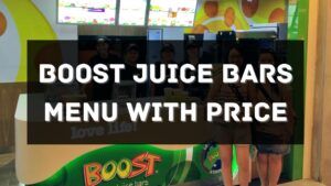 boost juice bars menu prices singapore