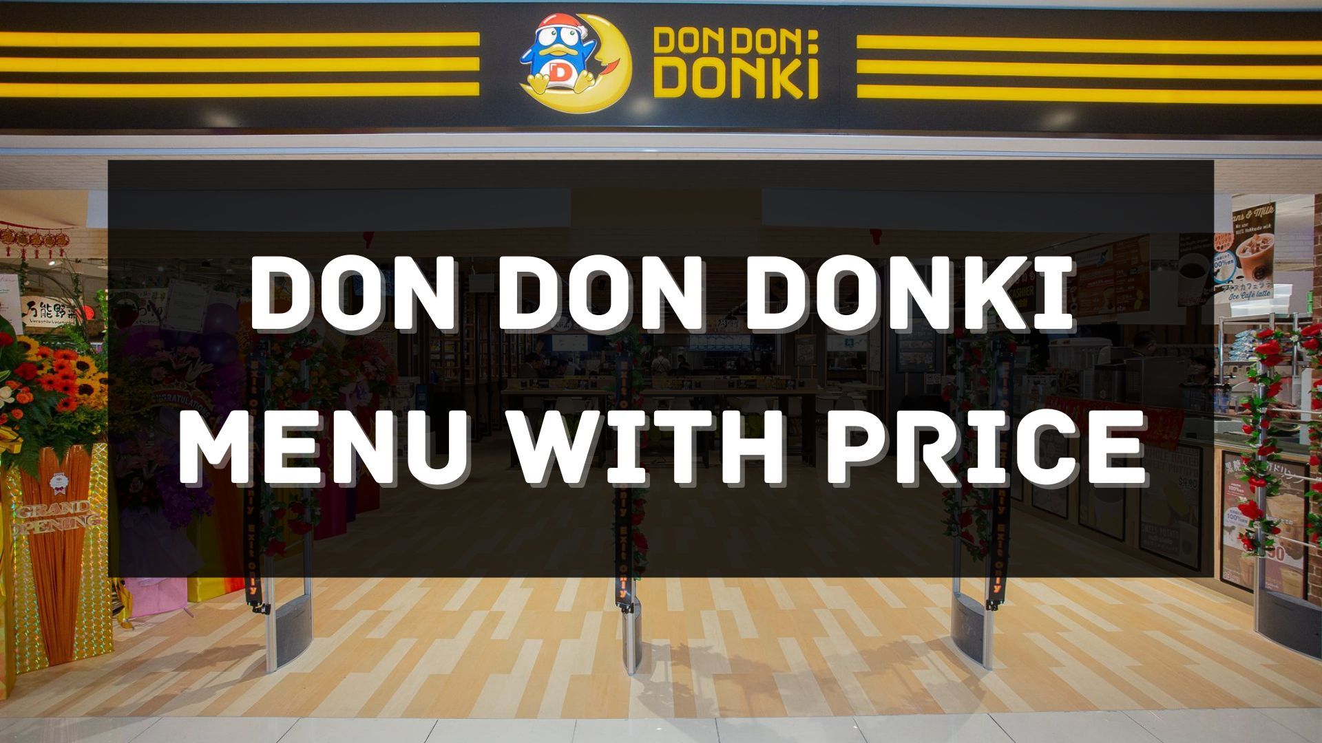 don don donki menu prices singapore