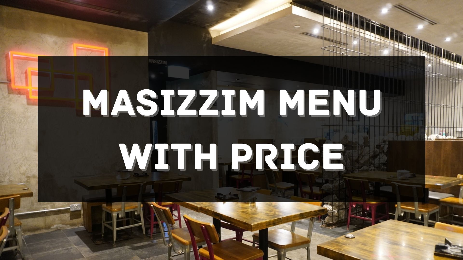 masizzim menu prices singapore