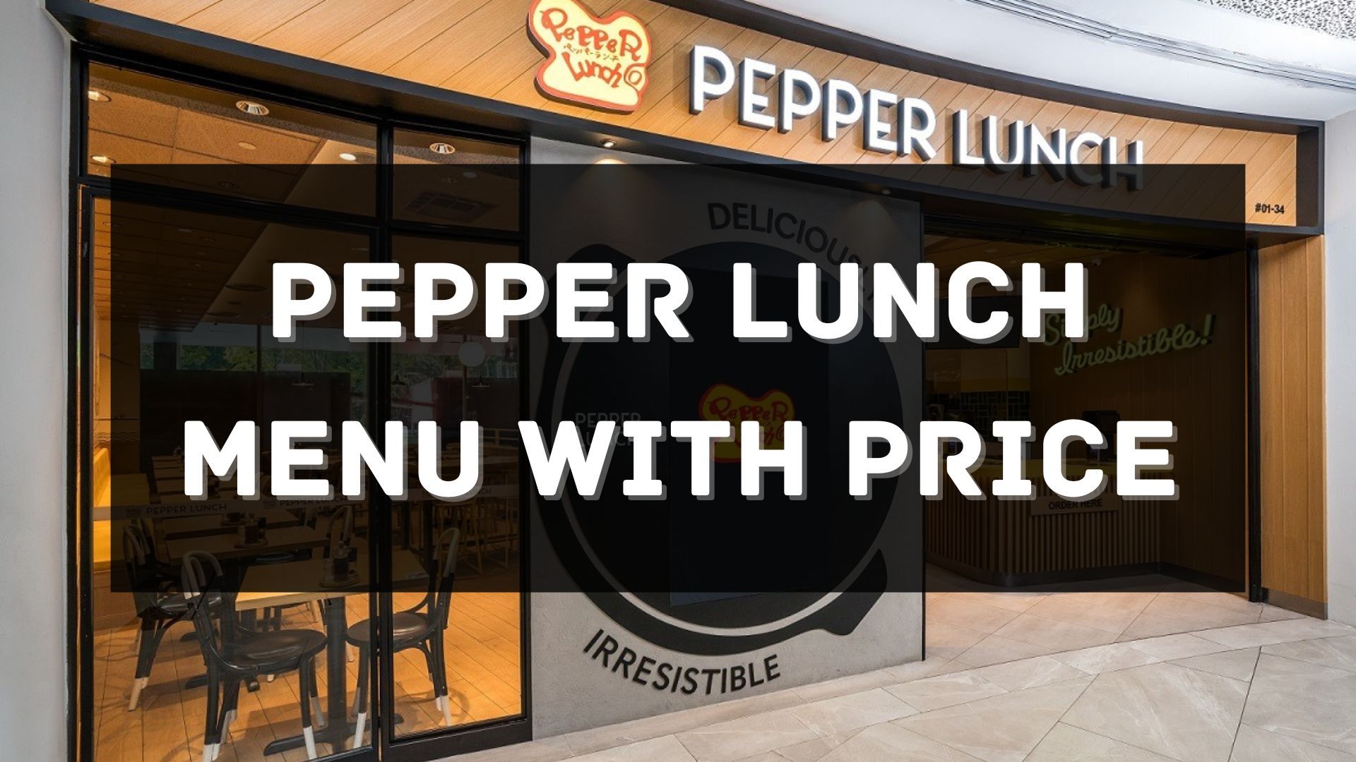 pepper lunch menu prices singapore