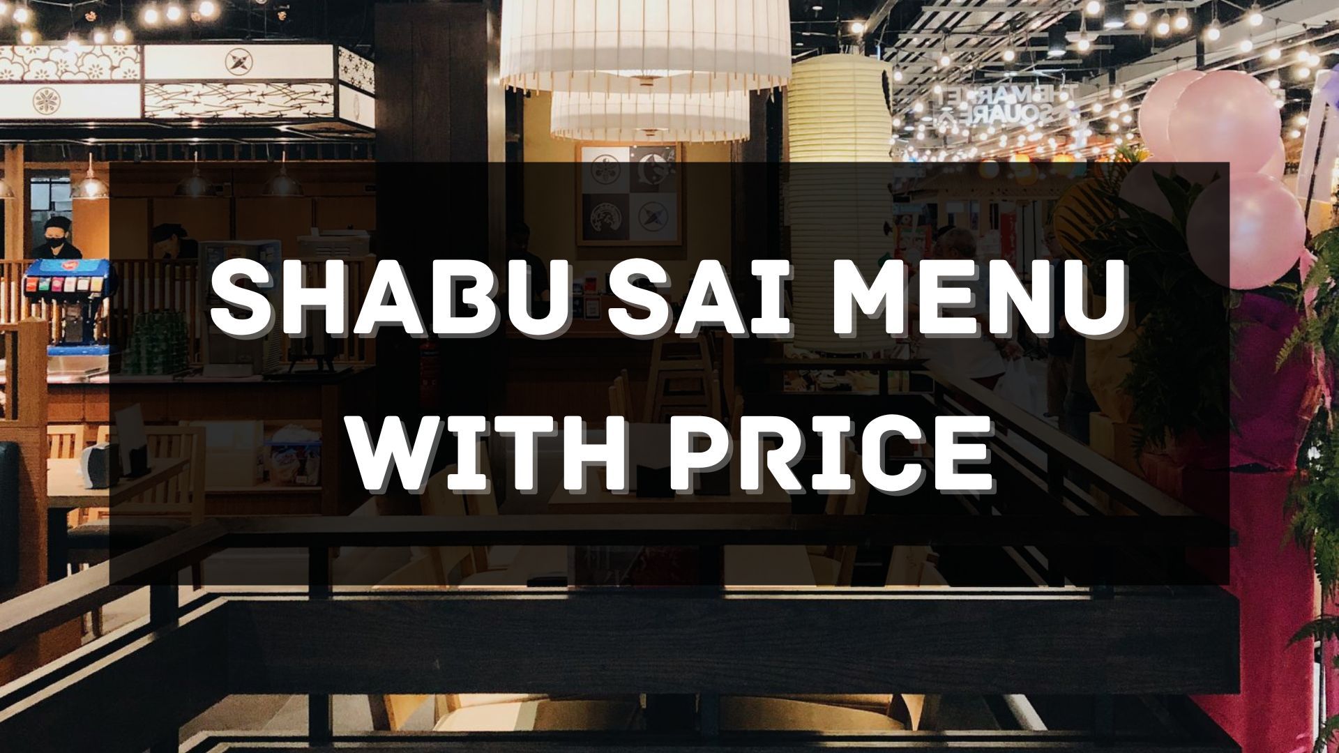 shabu sai menu prices singapore