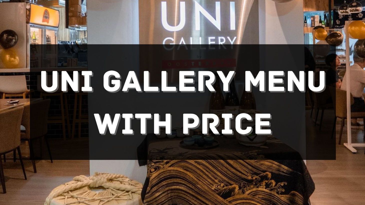 uni gallery menu prices singapore