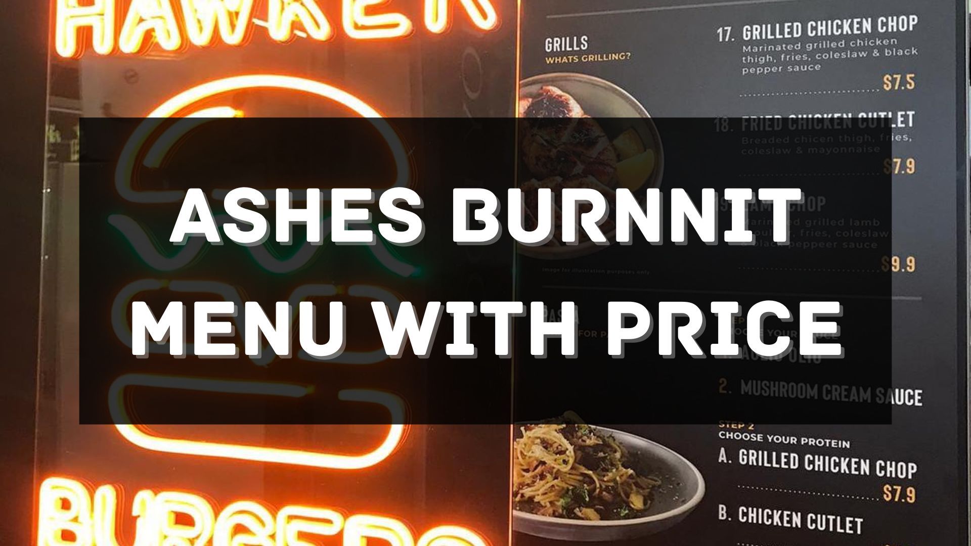 ashes burnnit menu prices singapore