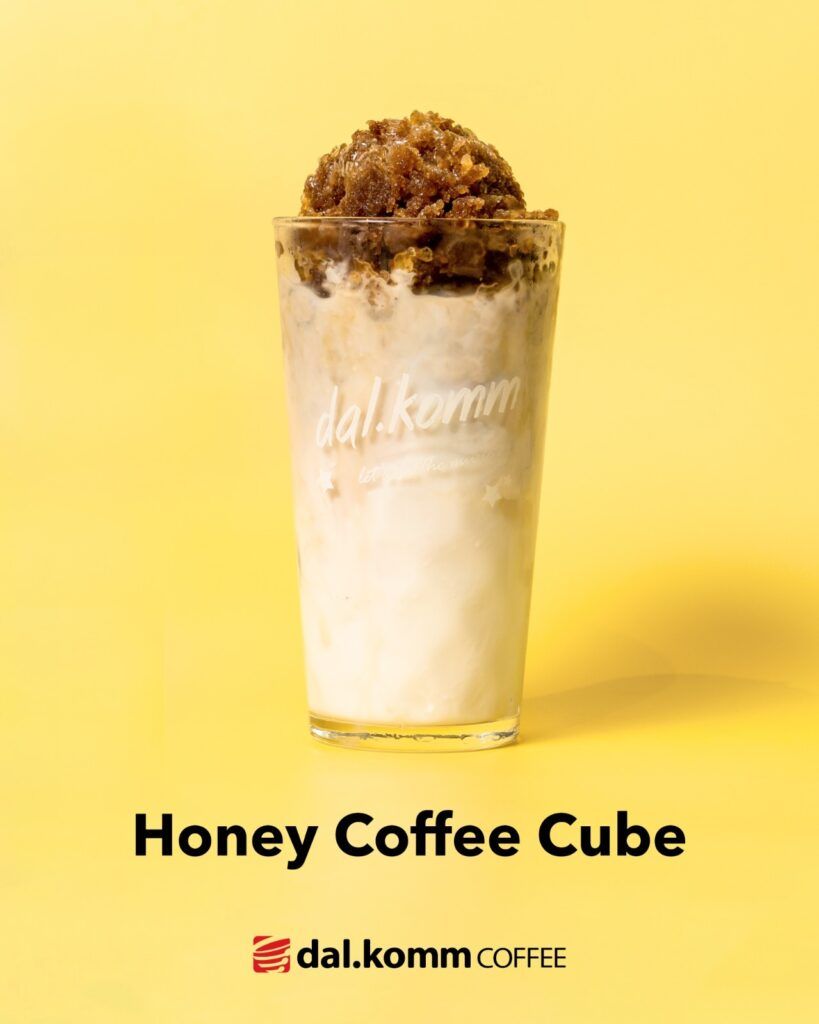 Honey coffee cube