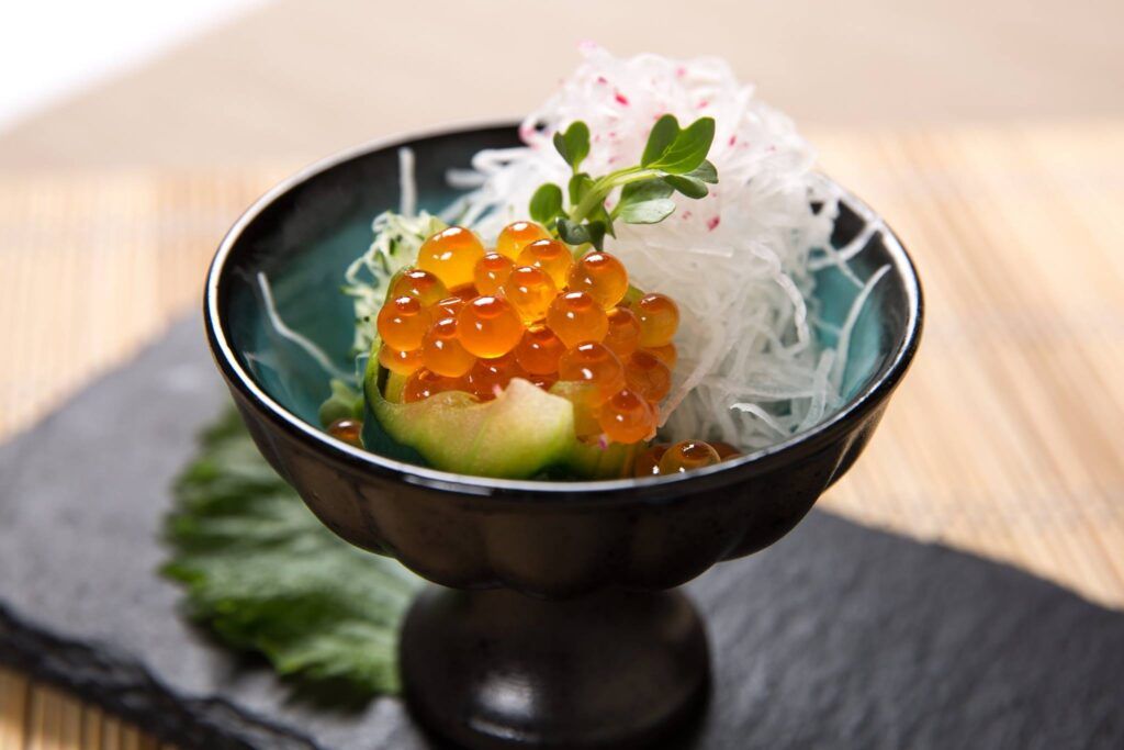 Ikura- Salmon roe sashimi