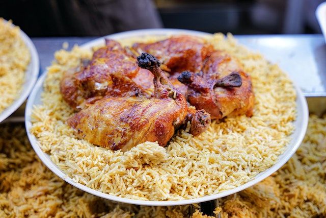 Tandoori chicken bowl