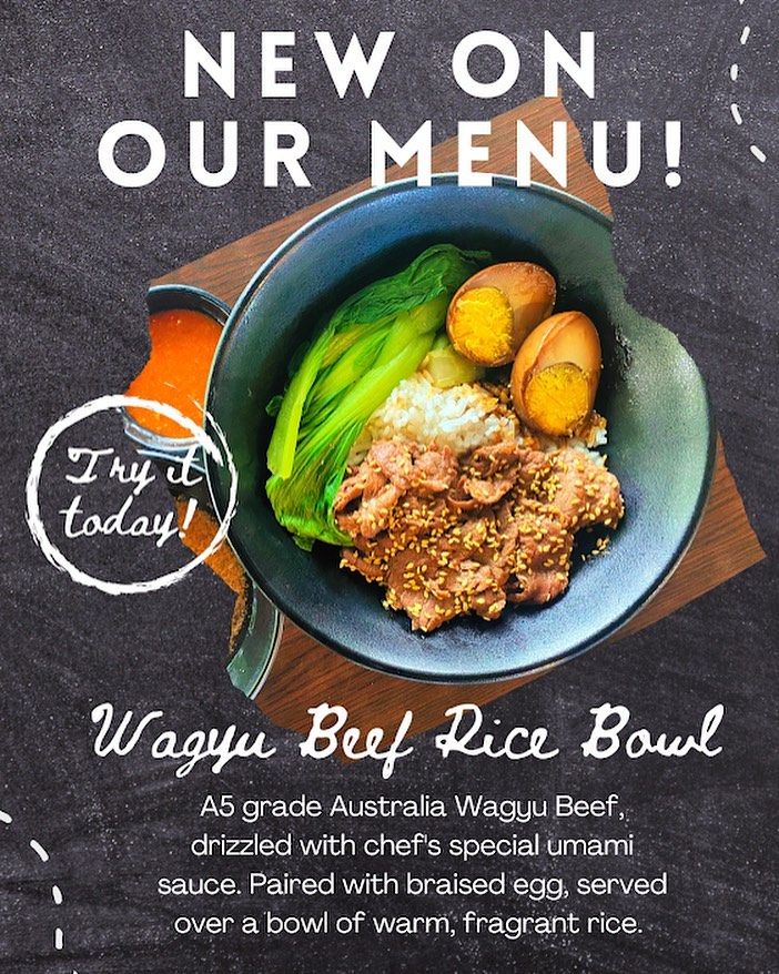 Wagyu beef rice bowl