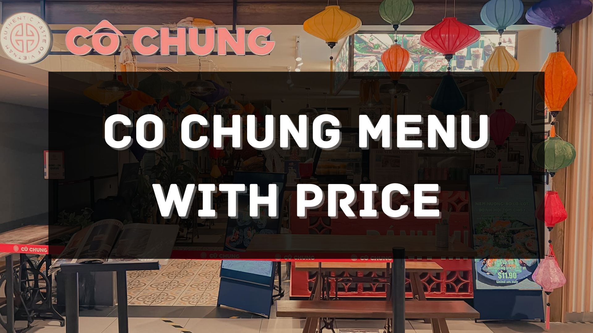 co chung menu prices singapore