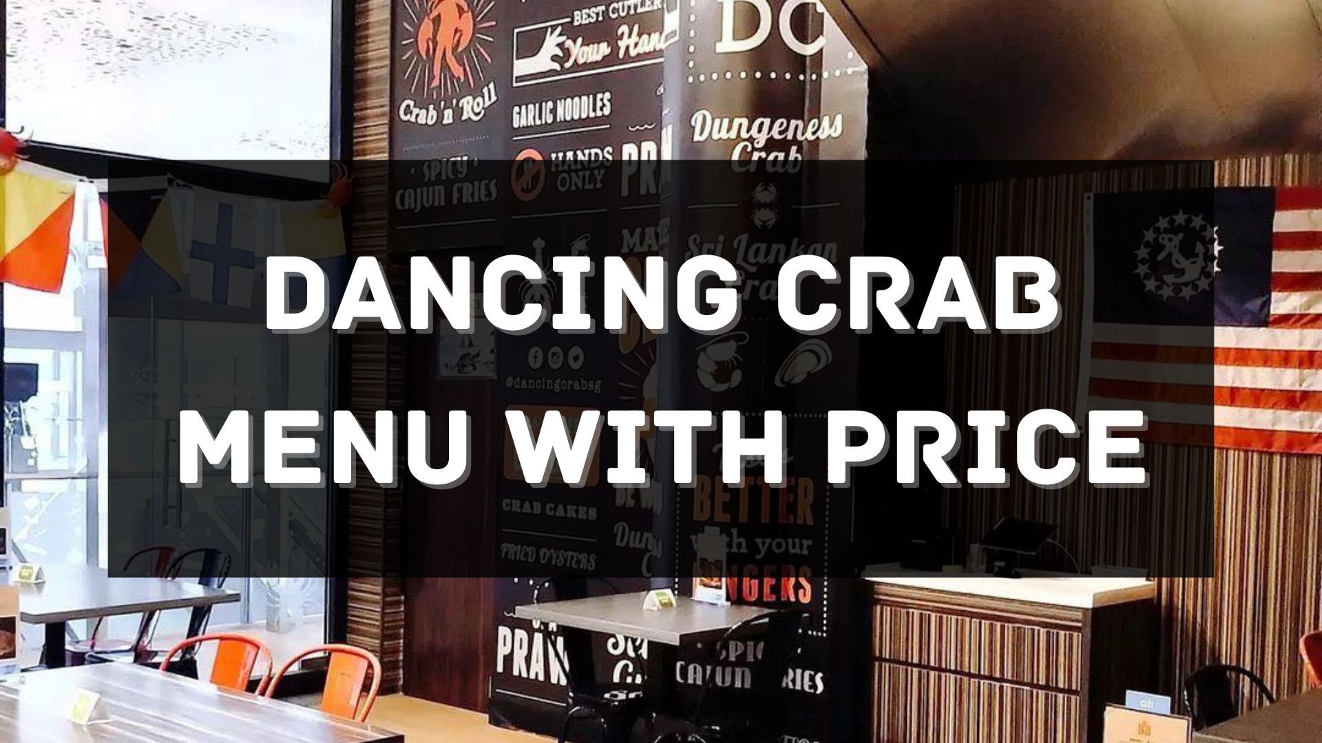 dancing crab menu prices singapore