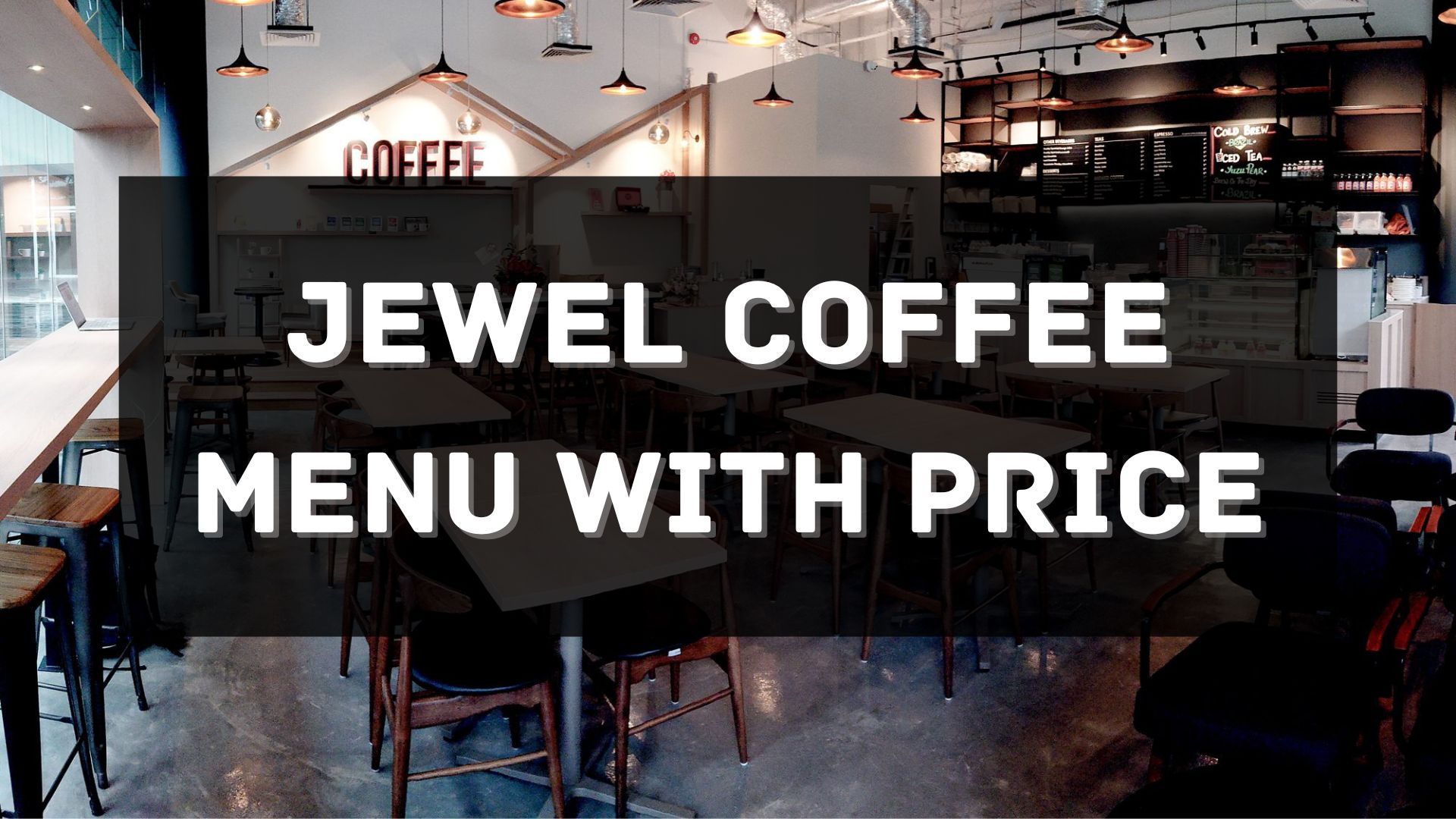 jewel coffee menu prices singapore