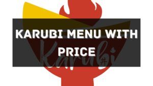 karubi menu prices singapore