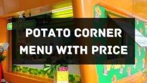 potato corner menu prices singapore